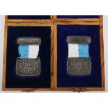 2x Sterling Silver Medals - Reviving the Ancient Soil of Israel