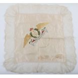 Large WW1 Royal Flying Corps Embroidered Cloth Cushion Case
