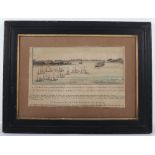 Framed and Glazed Print of the British Attack on Charleston South Carolina 29th June 1776