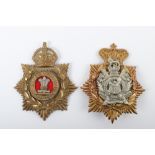 * Kings Own Scottish Borderers and The Welsh Regiment Other Ranks Helmet Plates