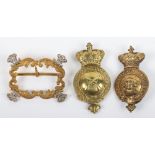 2x Brass Horse Martingale Badges
