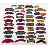 * Selection of Canadian Regimental Cloth Shoulder Titles