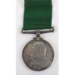 Edward VII Volunteer Force Long Service Medal 1st Volunteer Battalion Somerset Light Infantry