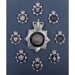 * Display of Obsolete EIIR British Police Cap Badges