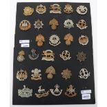 28x British Infantry Regiment Cap Badges