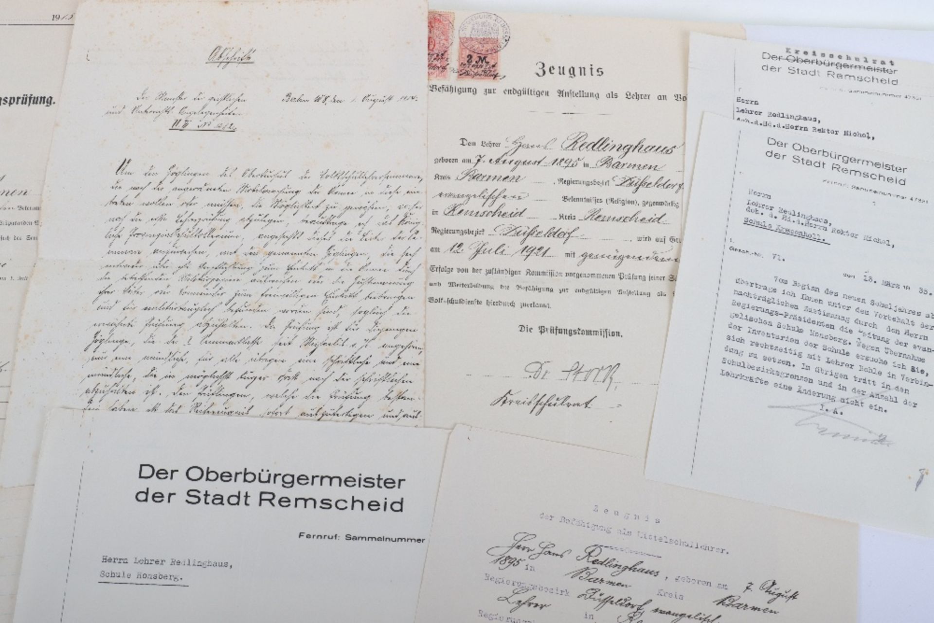Grouping of German Military and Civilian Documents - Image 4 of 8