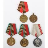 5x Soviet Russian Medals