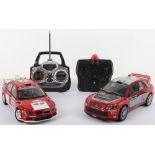 Two Mitsubishi lancer evolution rally related models