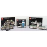 Lego Architecture Boxed sets 21030, 21018, 21017