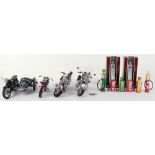 Four Franklin Mint Loose Motorcycles