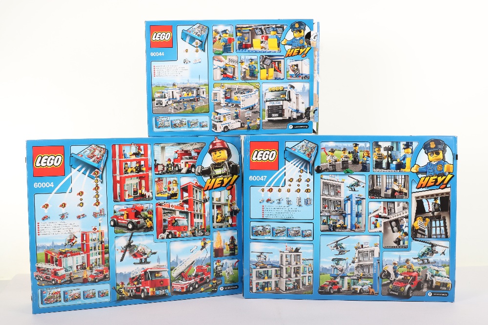 Three Lego City boxed sets 60044, 60047 and 60004 - Image 2 of 2