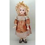 Beautiful Eden Bebe bisque head doll, French circa 1890,