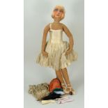 ‘Ballerina’ cloth Boudoir doll, French, 1920s,