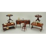 Suite of Tarbena 1/12th scale wooden Dolls House furniture,