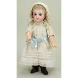 Emile Jumeau Depose bisque head Bebe doll, size 5, French circa 1880,