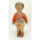 A Lenci 300 series felt Boy doll, Italian circa 1930,