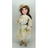 Limoges bisque head doll, French circa 1915,