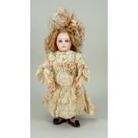 Beautiful early Portrait Jumeau bisque head doll, French circa 1880,