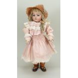 Extremely rare Gutta Percha Bru Bebe doll, French circa 1890,
