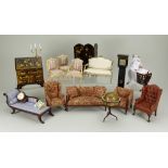 Selection of 1/12th scale Dolls House furniture by various makers,