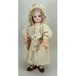 Beautiful and early Eden Bebe bisque head doll, French 1890s,