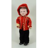 S.F.B.J 227 bisque head character doll, French circa 1910,