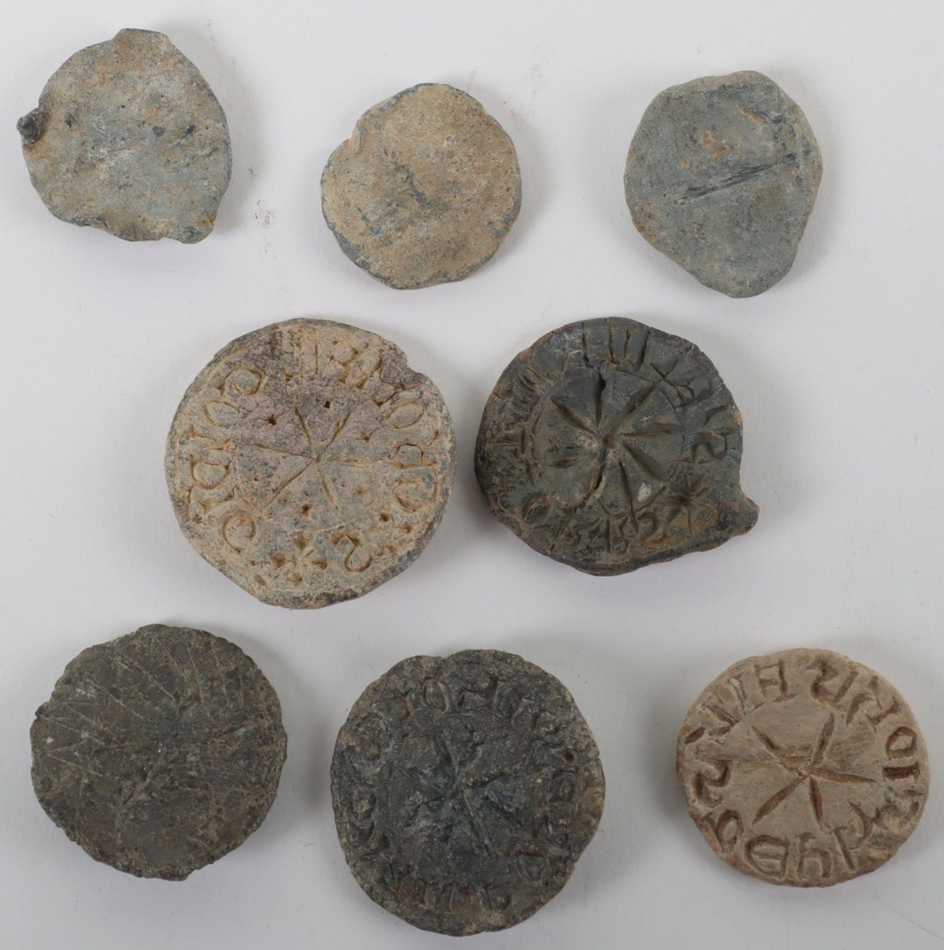 A group of Medieval seal matrices, including Richard Norris, Thomas son of Golderic, John of Milford - Image 2 of 2