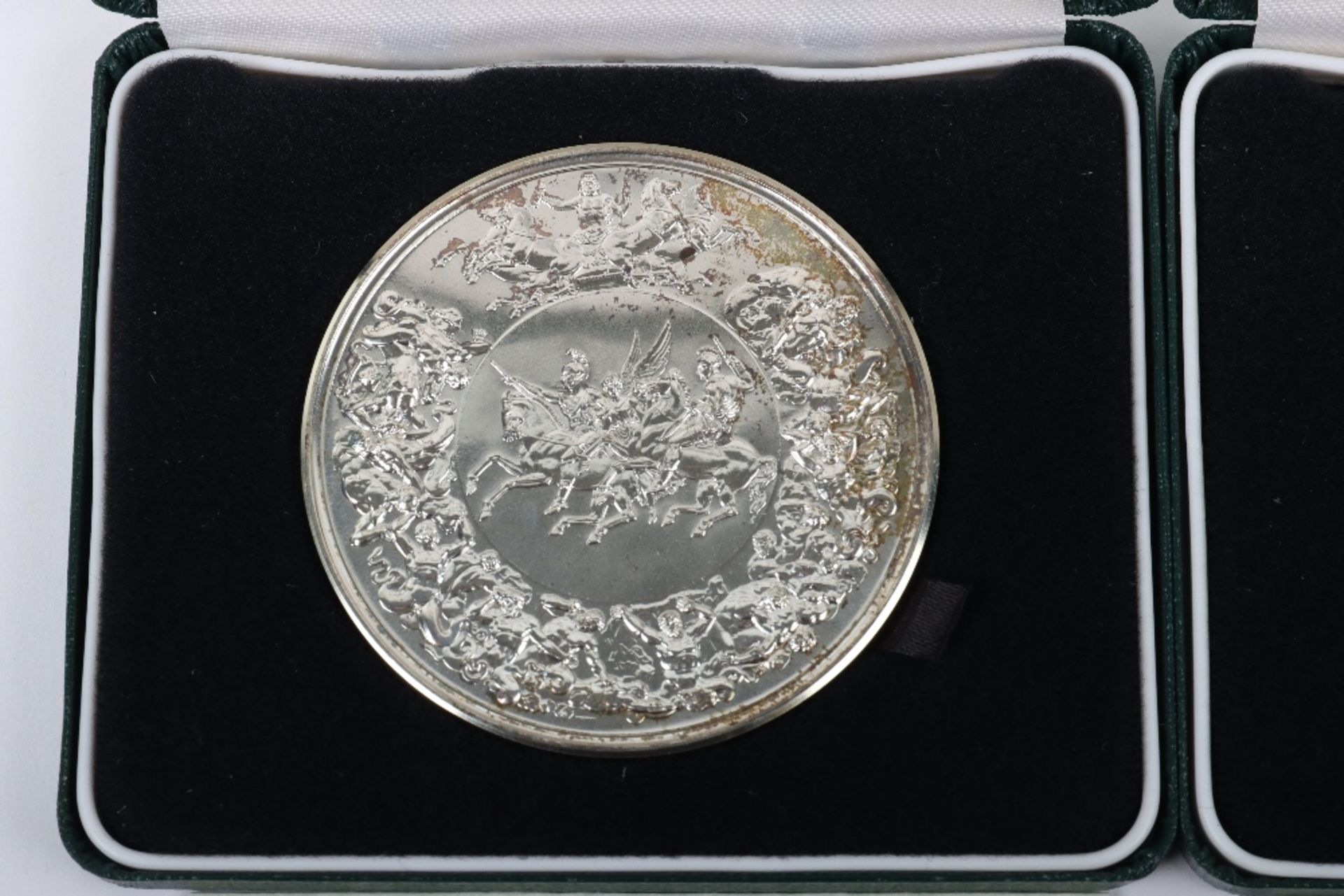 Two Battle of Waterloo 1990 Commemorative Silver medals - Image 2 of 4