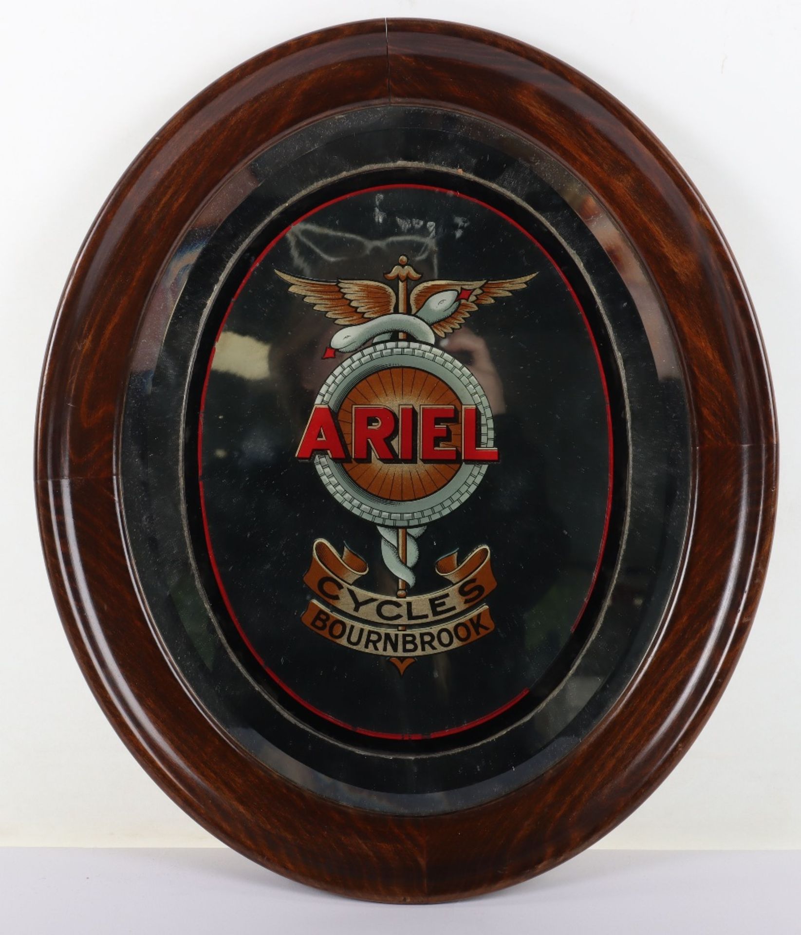 An Ariel Cycles Bournbrook oval advertising mirror - Image 3 of 5