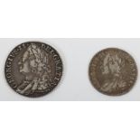 George II (1727-1760), 1758 Shilling, 1757 Sixpence