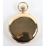 An 18ct gold full hunter pocket watch, J W Benson, London, The Field