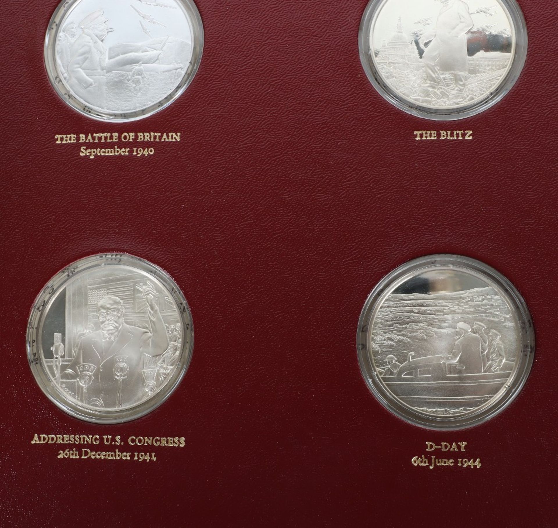 A set of twenty four Churchill Centenary Medals in silver gilt - Image 7 of 7