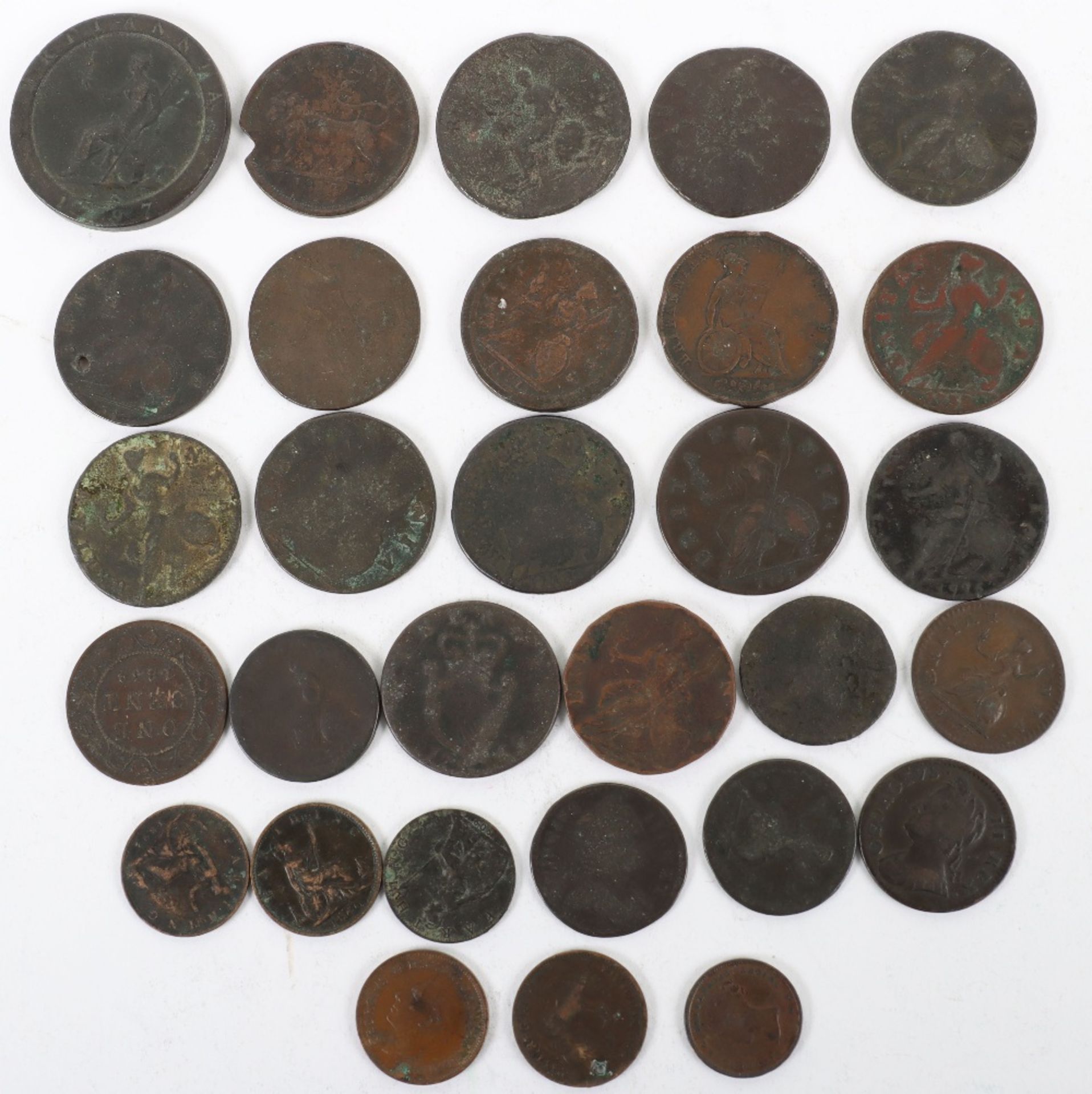A good selection of GB copper coins - Image 2 of 2
