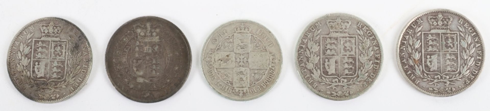 Selection of halfcrowns, 1823, 1846, 1840, 1849 - Image 2 of 2