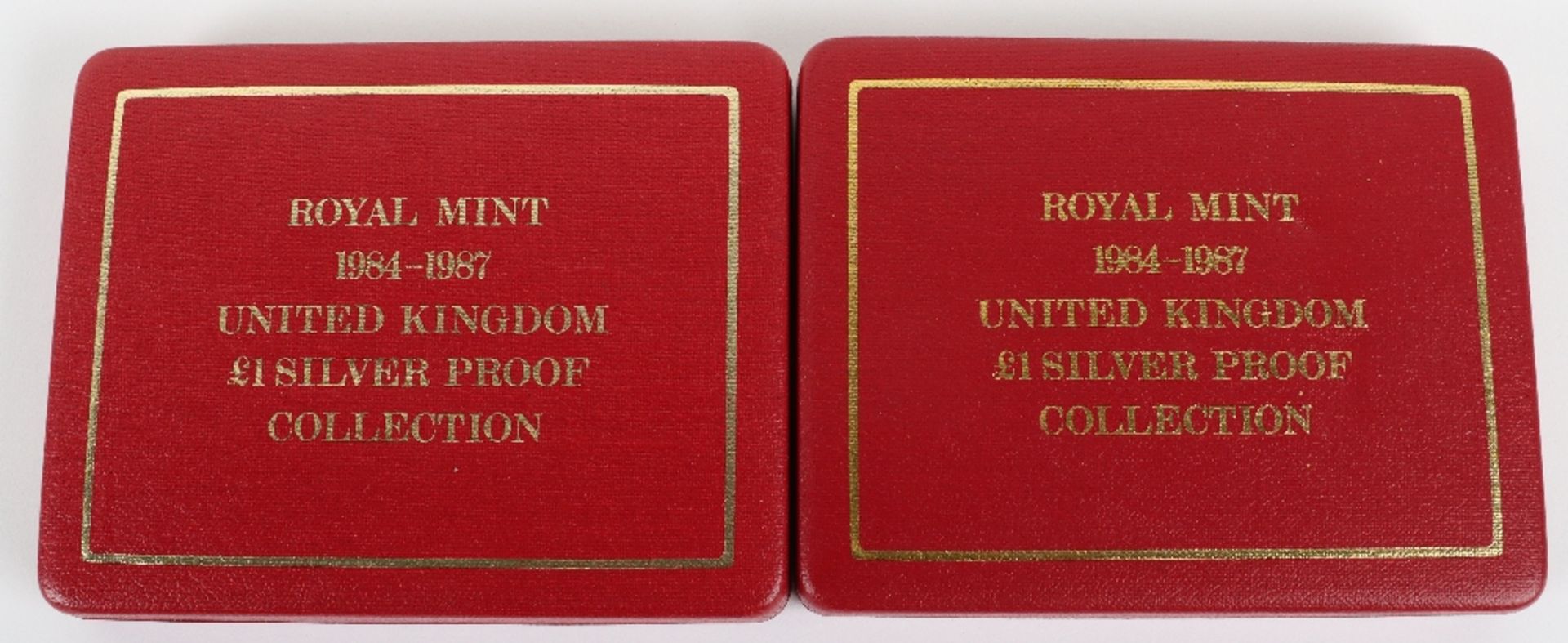 Two 1984-1987 Silver Proof One Pound Collection - Image 3 of 3