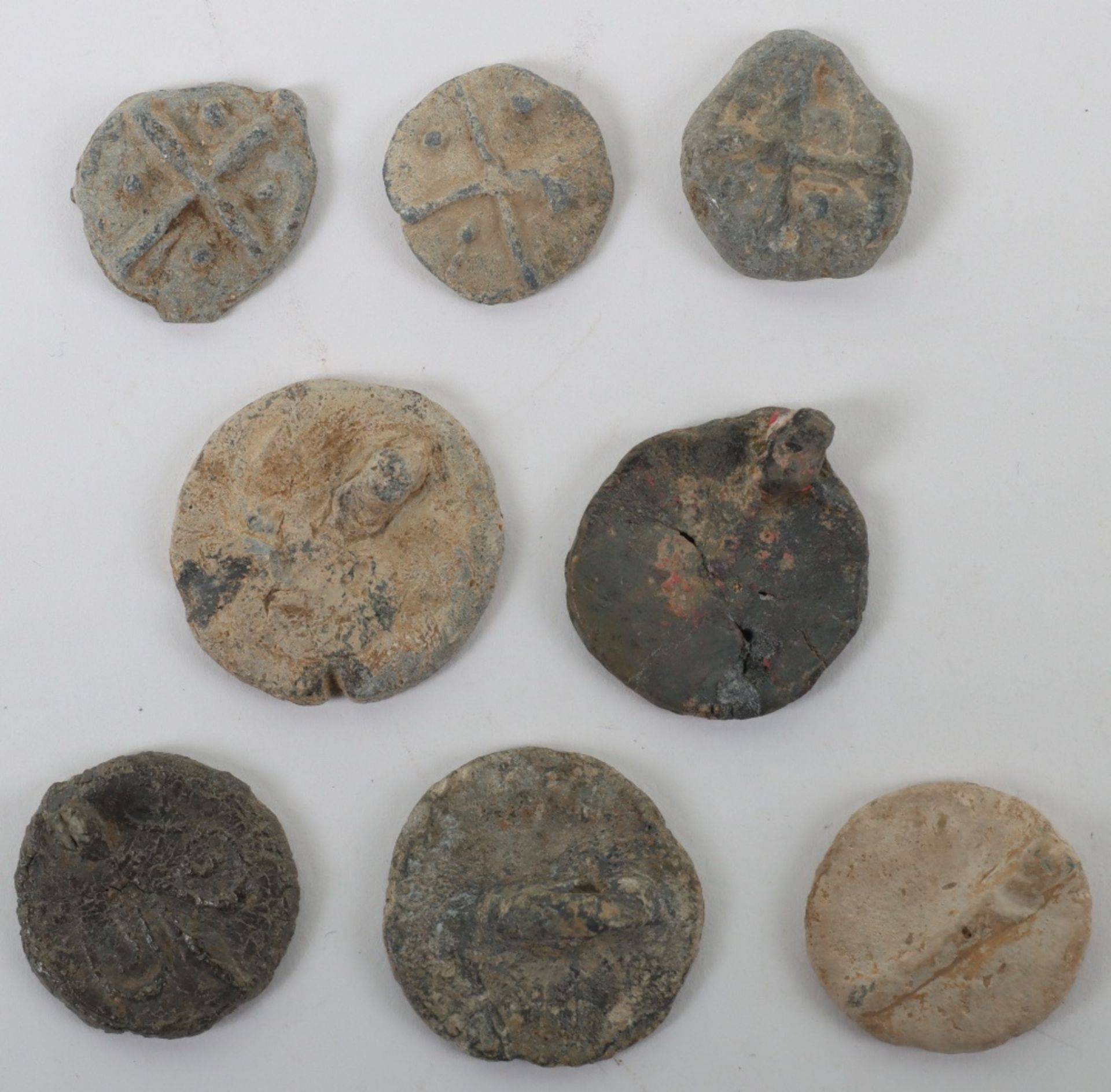 A group of Medieval seal matrices, including Richard Norris, Thomas son of Golderic, John of Milford