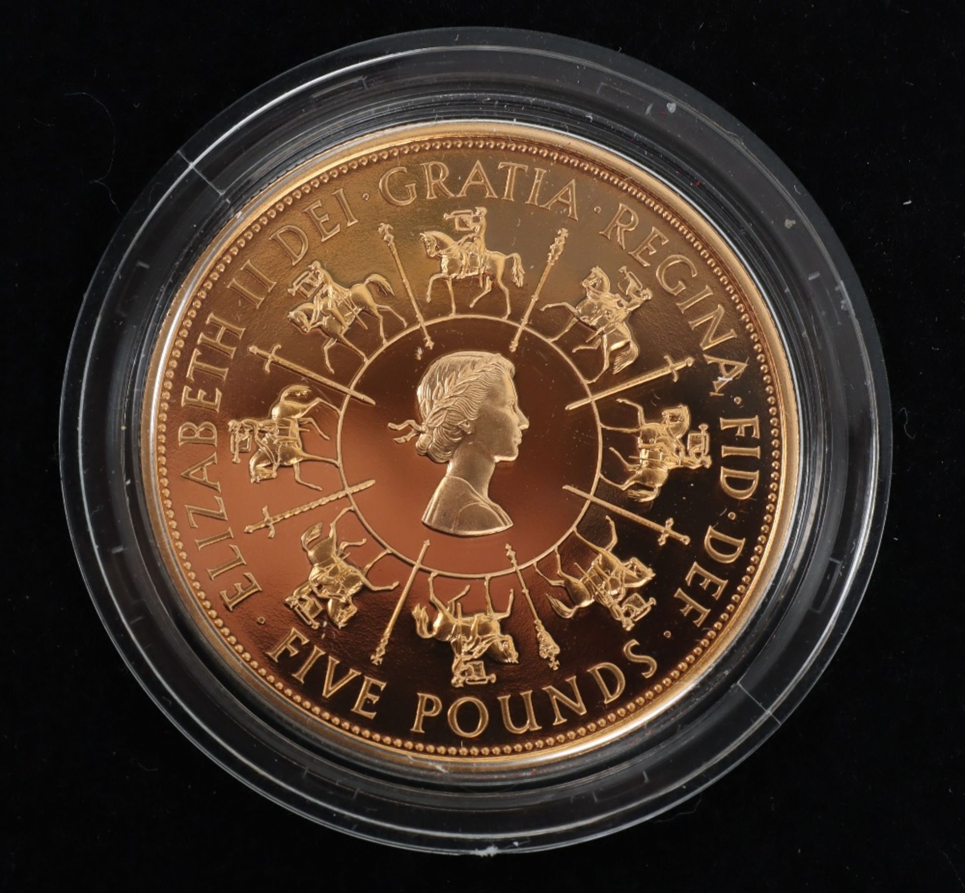 1953-1993 40th Anniversary Coronation gold proof crown - Image 3 of 3