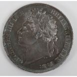 George IV (1820-1830), Crown, 1821, Secundo, die flaw