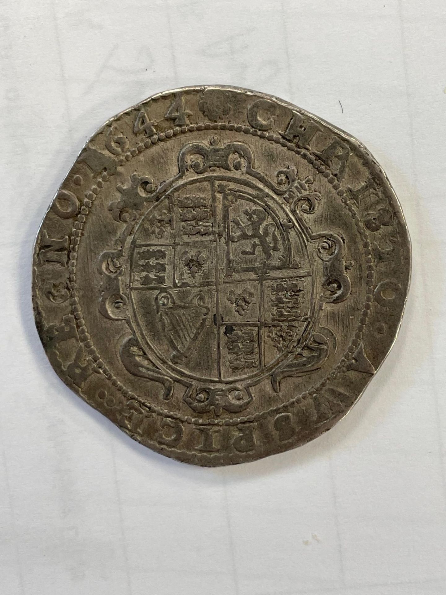 Charles I (1625-1649), Crown, Exeter Mint, 1644, mm. Rose - Image 2 of 2