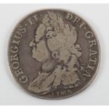 George II (1727-1760), Shilling 1745, LIMA