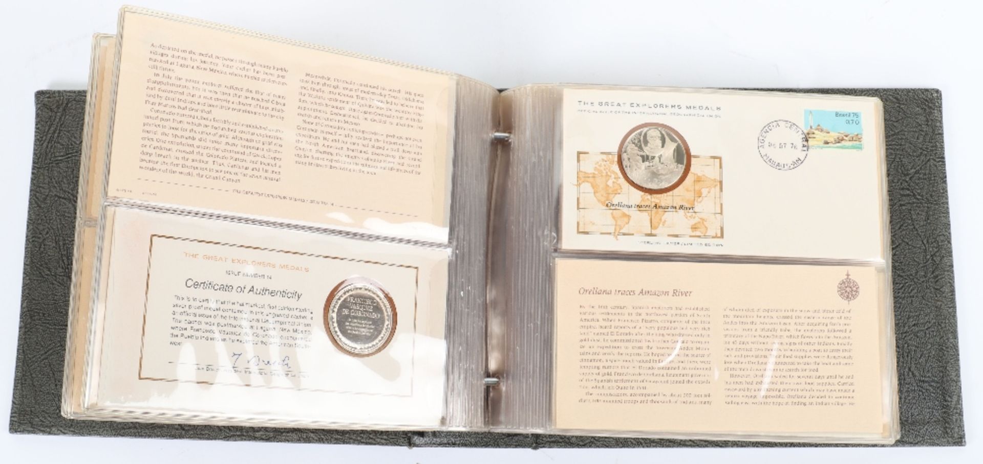 A set of fifty silver medallions, The Great Explorers Medals, John Pinches - Image 9 of 10