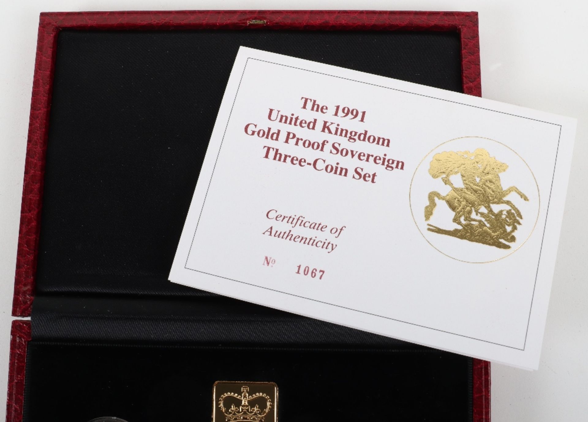 1991 Gold Proof Sovereign Three Coin Set - Image 2 of 4