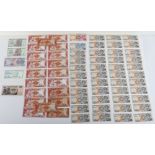 Various African nations banknotes, Sierra Leone, Zimbabwe, Lesotho, Swaziland