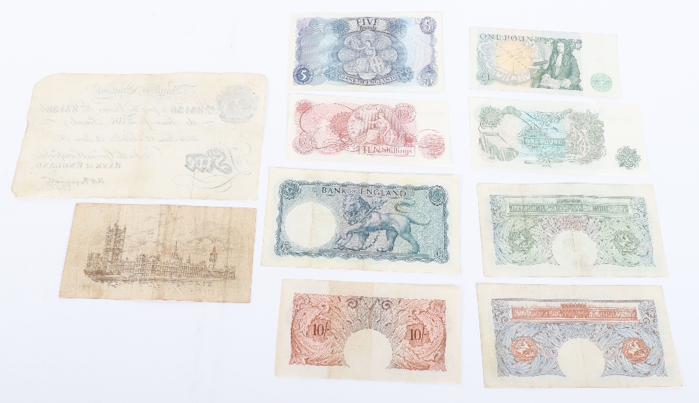 Good selection of GB banknotes, including ‘White Fiver’ 12th June 1934, 1917 One Pound - Image 3 of 3