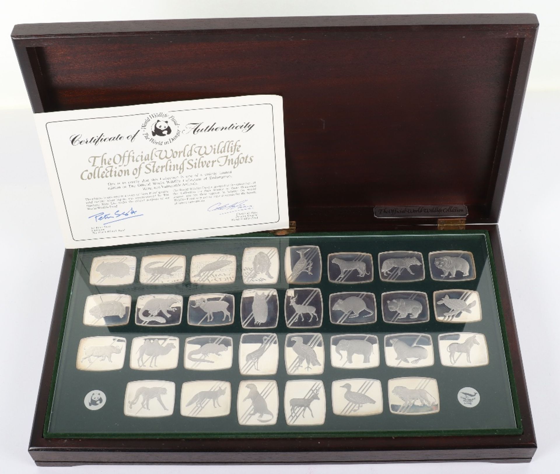 A set of thirty silver ingots, The Official World Wildlife Collection - Image 4 of 6