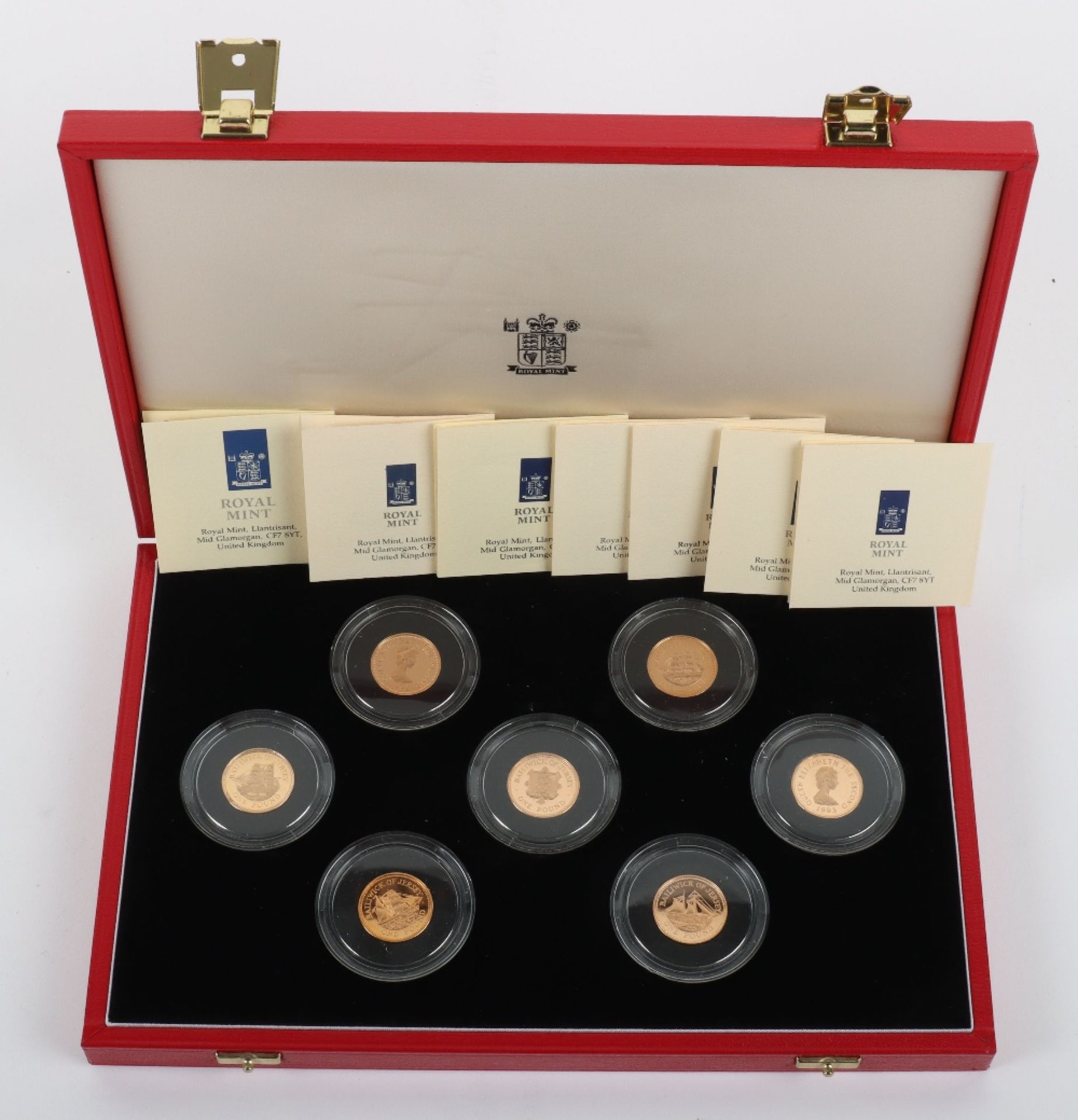 The Jersey Shipbuilding Series 1991-1994 Gold Proof One Pound Collection - Image 2 of 5