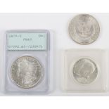 USA, Silver Dollar 1879-S, graded MS63