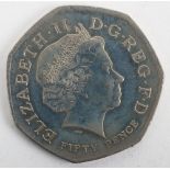 A 2009 Kew Gardens fifty pency (50p)