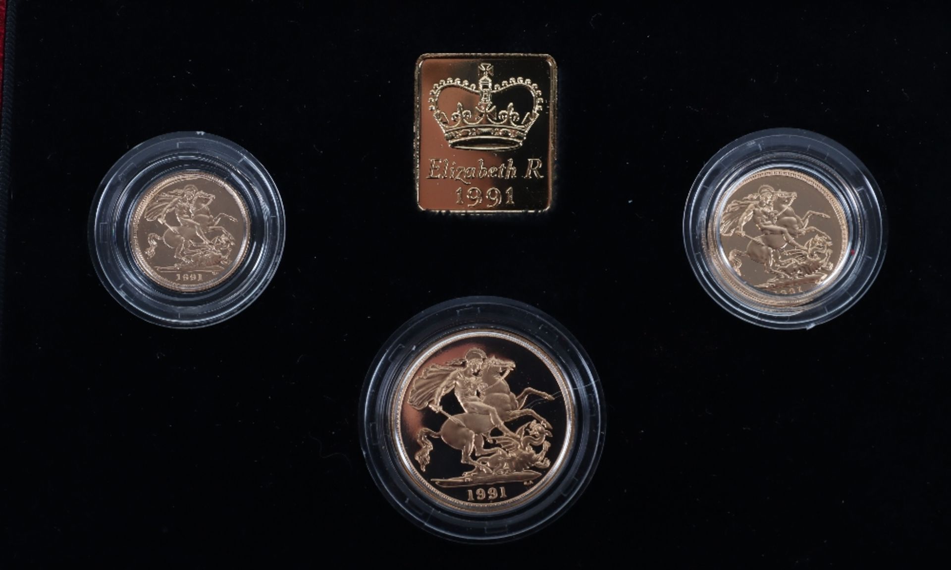 1991 Gold Proof Sovereign Three Coin Set - Image 4 of 4