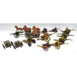 David Hawkins Collection Elastolin 70mm scale tinplate Artillery